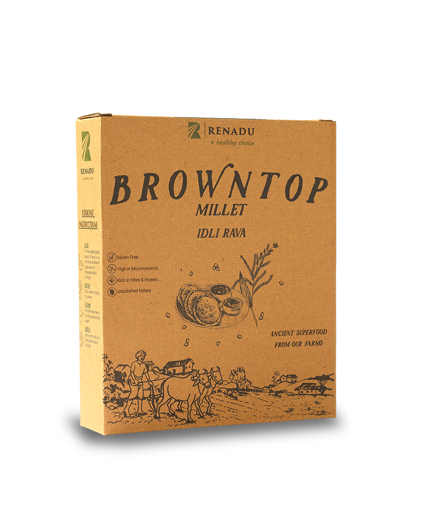 100% Browntop Millet Idli Rava | 500 gms